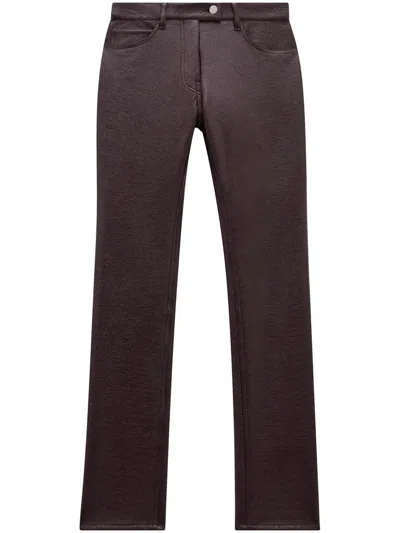 COURRÈGES SLIM-CUT VINYL TROUSERS