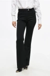 Courrèges 5 Pockets Boot Cut Pants With Belt Loops Grösse 38 In Black