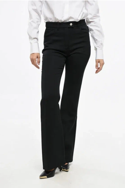 Courrèges 5 Pockets Boot Cut Pants With Belt Loops Grösse 38 In Black