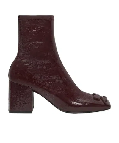 Courrèges 70mm Leather Boots In Black