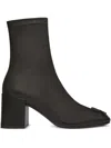 Courrèges 70mm Reedition Chunky-heel Ankle Boots In Black