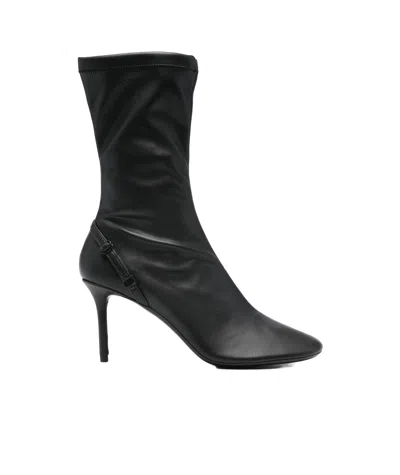 COURRÈGES COURRÈGES OBLIQUE ZIPPED BOOTS