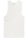 Courrèges 90's Cut-out Top In White