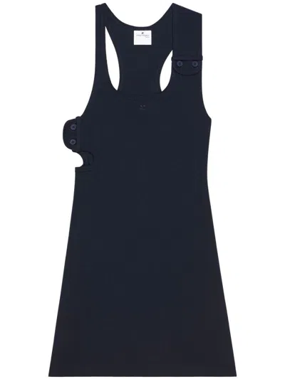 COURRÈGES COURRÈGES 90'S RIBBED COTTON MINI DRESS