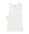 Courrèges Double Bucket Tank Top In White