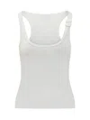 Courrèges Courregès Tank Top Twist 90's Rib In White