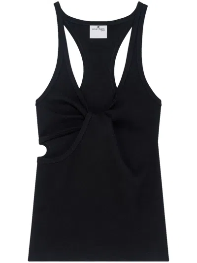 Courrèges 90's Tank Top In ブラック