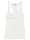 Courrèges Twist-detail Top With Deep V-neckline