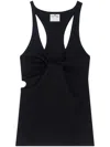 Courrèges Asymmetric Midnight Blue Tank Top