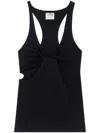 Courrèges Asymmetric Midnight Blue Tank Top