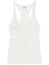 Courrèges Twist-detail Top With Deep V-neckline