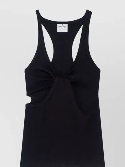 COURRÈGES 90'S TANK TOP WITH CUT-OUT AND KNOT DETAILING