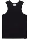 Courrèges Mesh Tank Top In 黑色