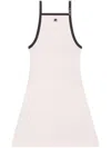 Courrèges Square Neck Mini Dress In 灰色