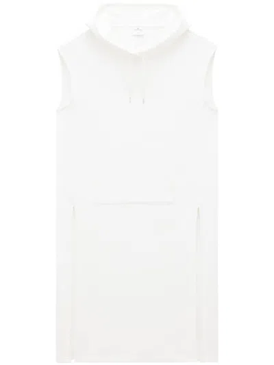 Courrèges Hooded Sleeveless Tunic In 白色
