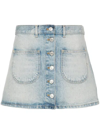 COURRÈGES MINI DENIM SKIRT