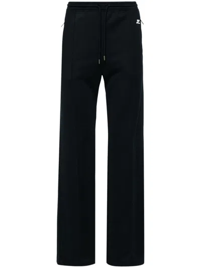 Courrèges Logo-patch Interlock Track Pants In 蓝色