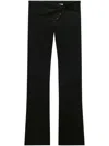 Courrèges Twist Tailored Wool Pants In 黑色