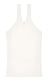 Courrèges Courreges Pre Criss Cross Cotton Tank Top In White