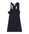 Courrèges Courreges Black Cotton Mini Dress In Black