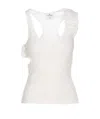 Courrèges Double Bucket Tank Top In White