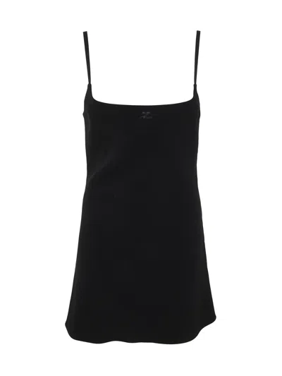 COURRÈGES COURREGÈS A-LINE CREPE DRESS