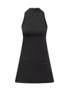 Courrèges Signature A-line Dress In Black