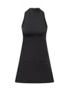 Courrèges Signature A-line Dress In Black