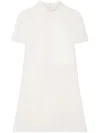 COURRÈGES COURRÈGES A-LINE DRESS SHORT SLEEVES TWILL