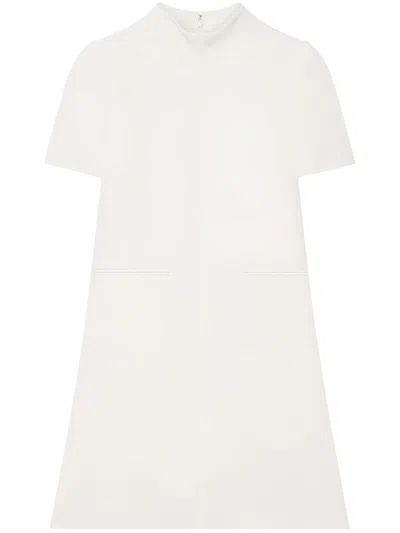 Courrèges Twill A-line Dress In Heritage White