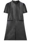 Courrèges Courreges Woman Mini Dress Black Size 6 Polyurethane In Black