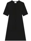 Courrèges A-line Mini Dress In Black