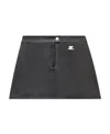 Courrèges Courreges Re Edition Faux Leather Mini Skirt In Black