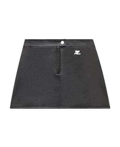 COURRÈGES COURRÈGES REEDITION LOGO PATCH MINI SKIRT