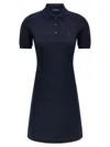 Courrèges Dress Polo Piqué In Blue