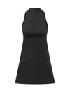 Courrèges Signature A-line Dress In Black