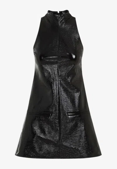 COURRÈGES A-LINE VINYL MINI DRESS