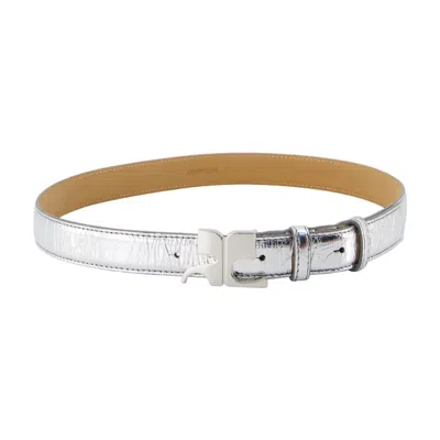 Courrèges Courregès Ac 25mm Belt In Silver