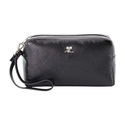 Courrèges Courregès Ac Beauty Pouch -  - Cotton - Black