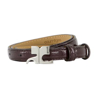 Courrèges Ac Belt In Brown