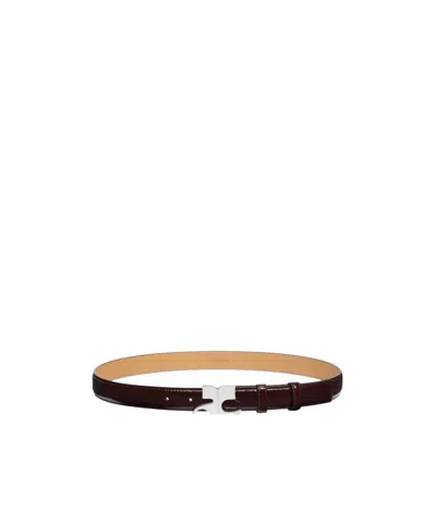 Courrèges Ac Belt In Wine Red