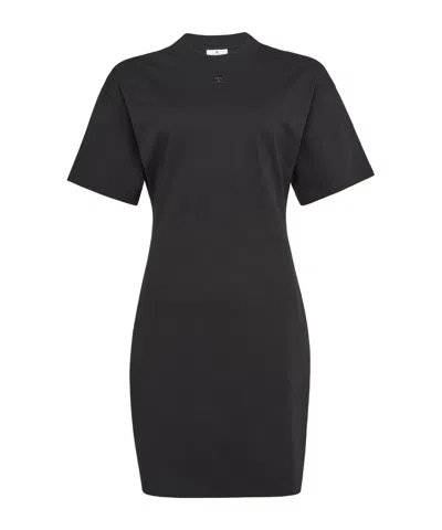 Courrèges Ac Cotton Mini Dress In Black