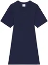 Courrèges Mini Dress Ac Cotton In Blue