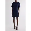 Courrèges Mini Dress Ac Cotton In Navy