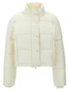 Courrèges Cropped High Collar Quilted Jacket