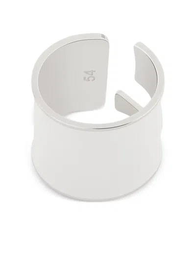 Courrèges Ac Double Rings In Silver