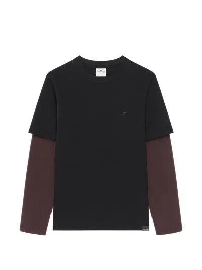 Courrèges Ac Double-sleeve T-shirt In Multi