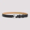 Courrèges Belt Ac Leather 25mm In Black