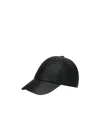 Courrèges Ac Leather Cap In Black