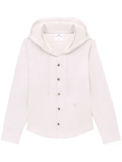 Courrèges Ac Logo-appliqué Hooded Jacket In 中性色